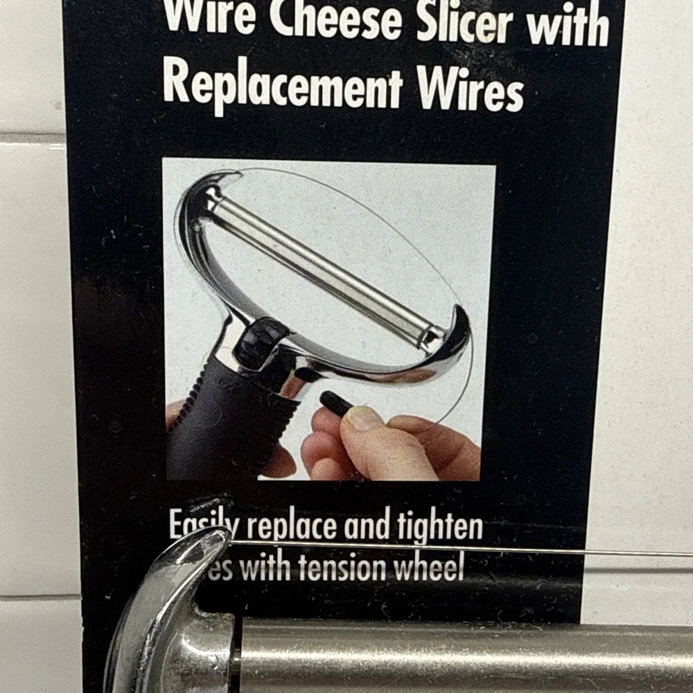 *NEW* OXO Good Grips Wire Cheese Slicer with 2 Replacement Wires Stainless Steel